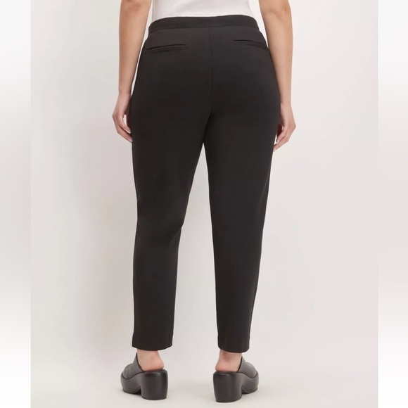 Everlane The Dream Pant Pintuck Pull On Pants Tapered Black Womens Small - Picture 9 of 11